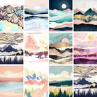 Gatyztory Рамка DIY живопись по номерам пейзаж холст Рисование наборы ручной росписи акриловые краски художественное оформление уникальный подарок Настенный декор