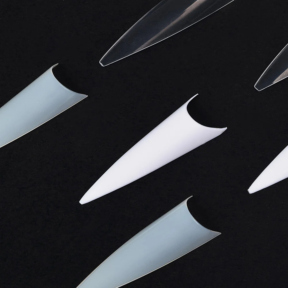 1 коробка/500 шт. накладные ногти естественного цвета полупокрытие Искусственный