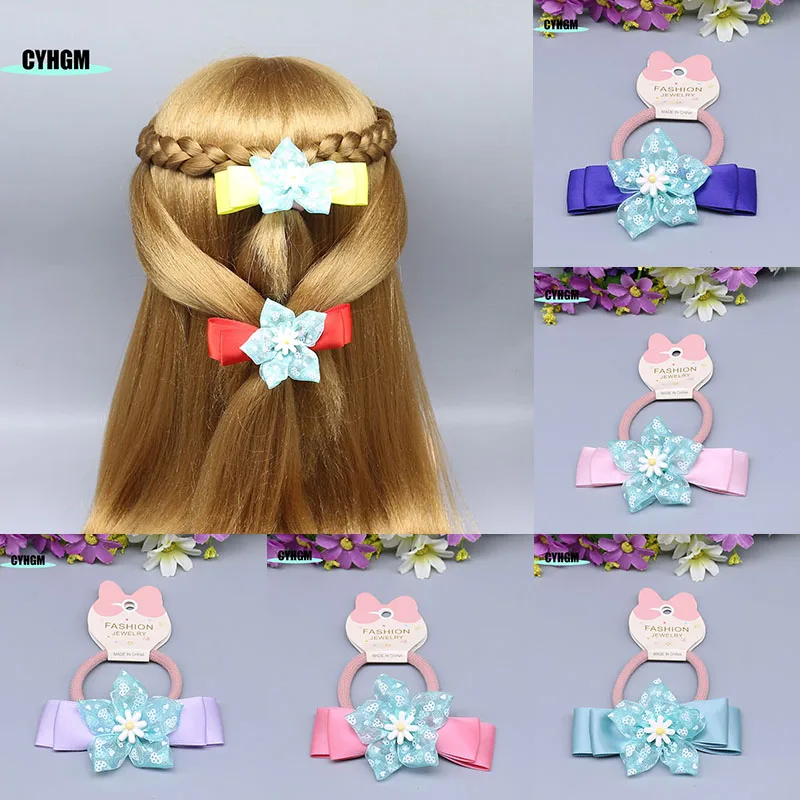 

New Fashion Scrunchie hair women hair ties designer Elastic band made hair headwear hair rubber band hair accessoires A04-4