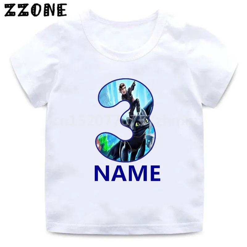 Детская футболка с рисунком из мультфильма Как приручить дракона для мальчиков и