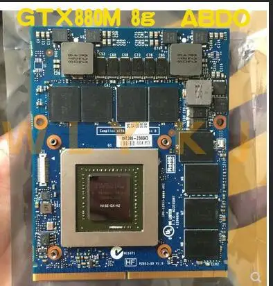 Видеокарта abdo M17X R4 R5 M18X R3 для ноутбука JH9PP 0JH9PP N15E GX A2 GTX880M GTX 880M DDR5 8G MB|Материнские