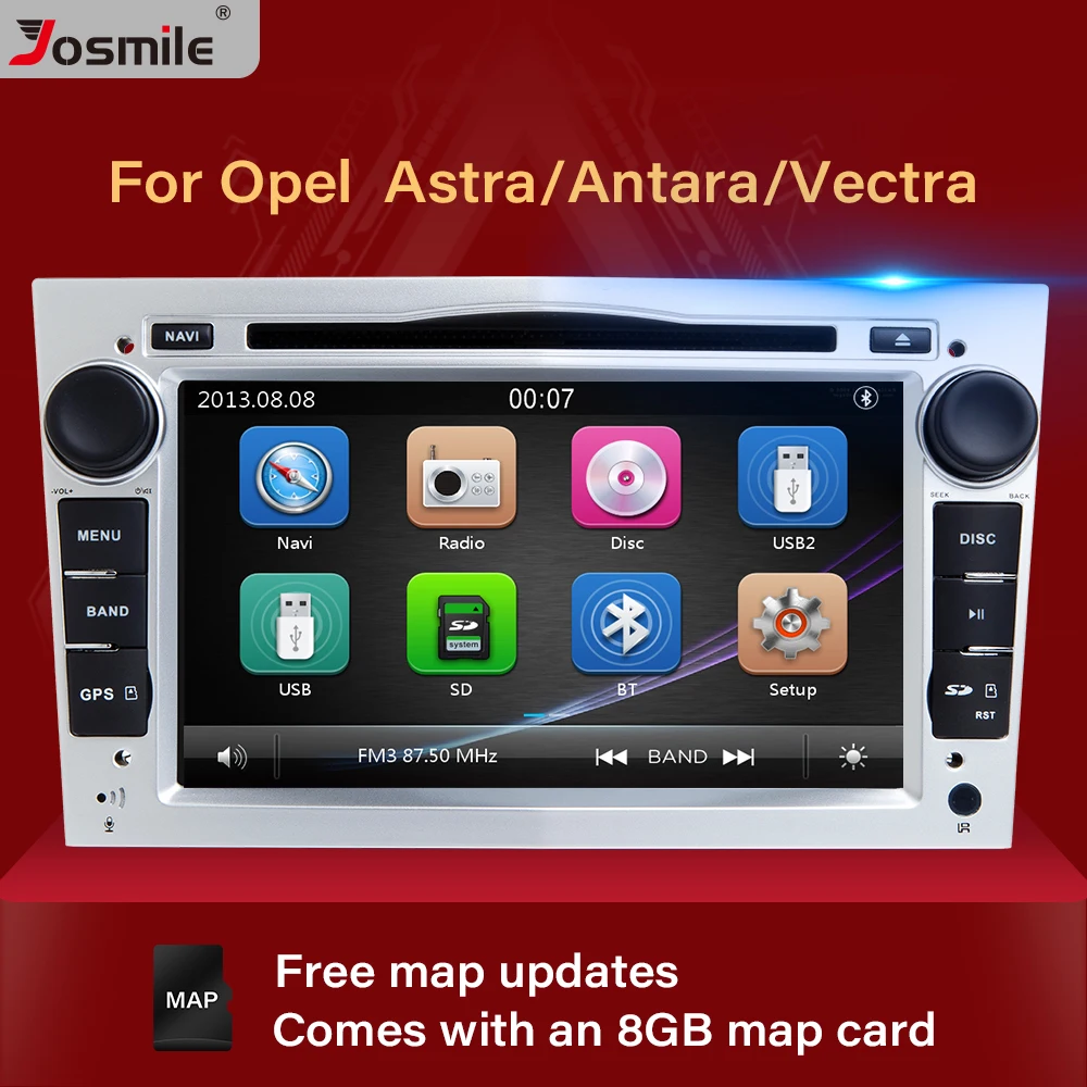 Автомагнитола Josmile 2 Din мультимедийный плеер для Opel Vectra C Zafira B Vivaro Astra H GJ Corsa D Meriva