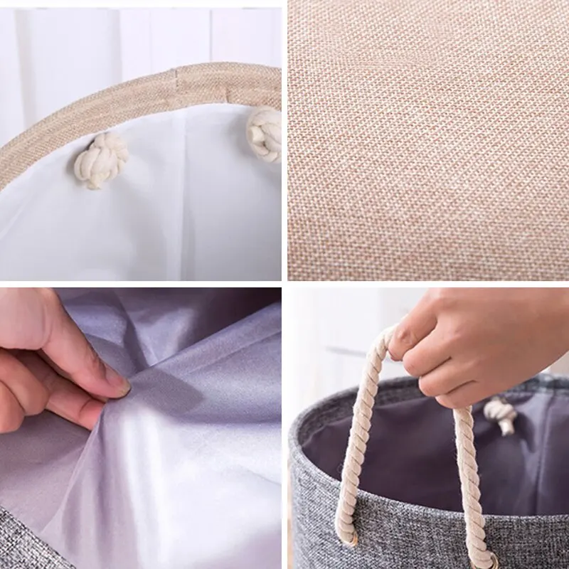 

Water-Resistance Cartoon Clothes Toys Storage Bin Drawstring Laundry Basket Collapsible Laundry Hamper Closet Organizer Baskets