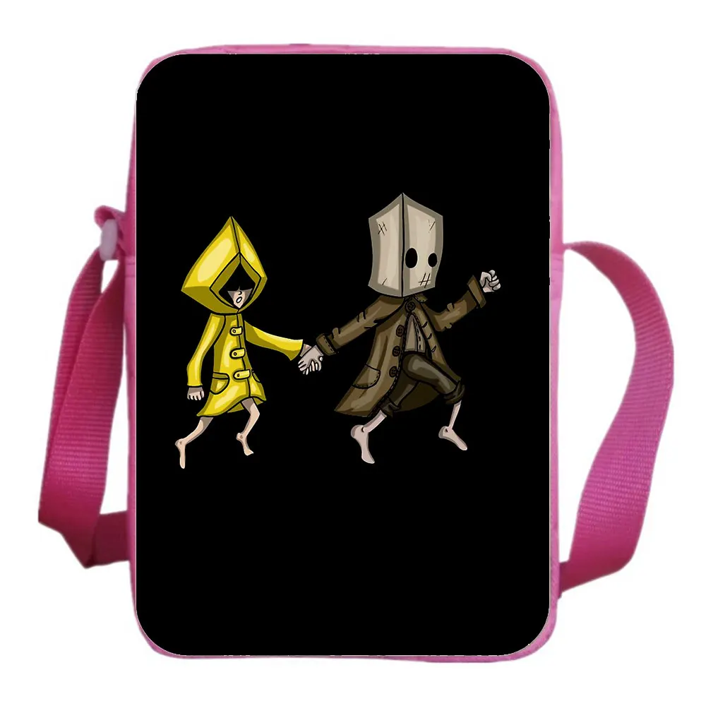Little Nightmares Messenger Bag Adventure Game Cartoon 3D Print Teenagers Messenger Bags Lovely Student Bookbag Backpack