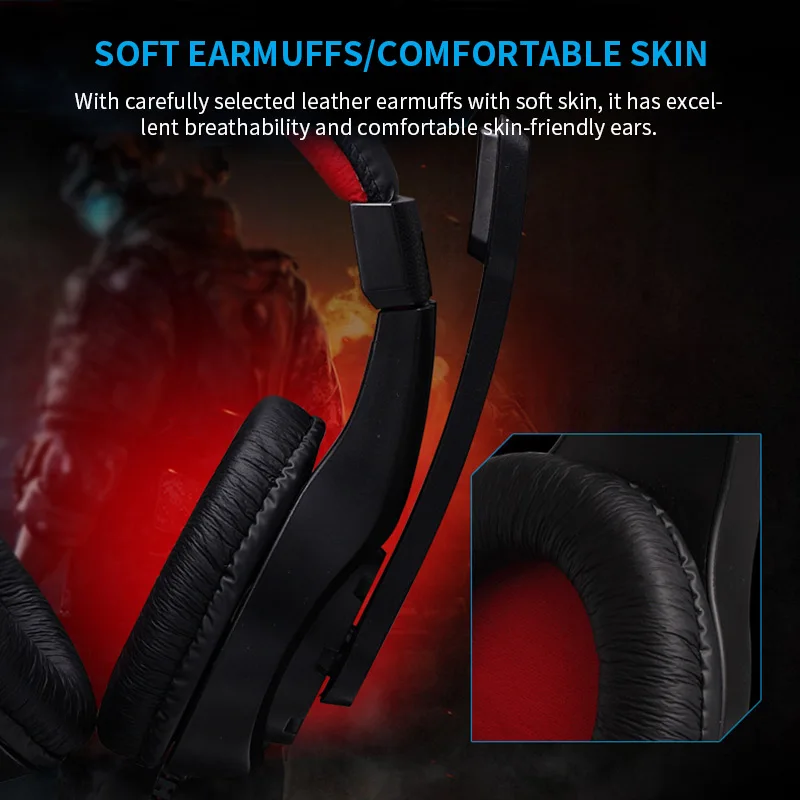 

2020 Adjustable Stereo PC Computer Gaming Headset G1 Gaming Headset Cross-Border Stereo Headset Wired Headset With Microphone