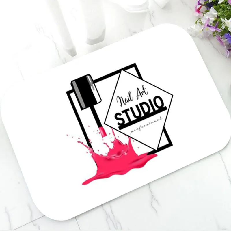 Модный черный золотой коврик для ногтей студийной портретной съемки гламурный