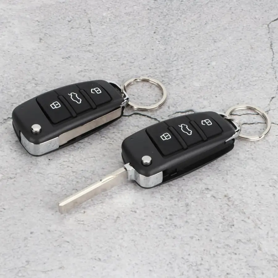 Универсальная Автосигнализация с охранной сигнализацией 3 кнопки центральный