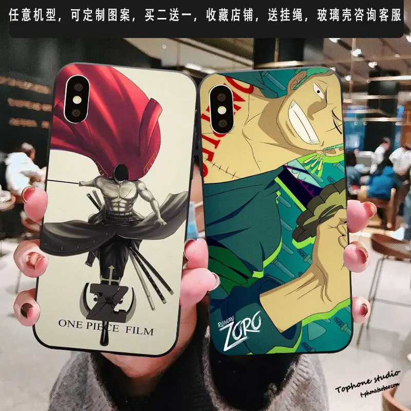 

One Piece Apple 11 Phone Case Solon X/Xr/Xs/11pro/12/12max Anime Customization 7Plus/6S