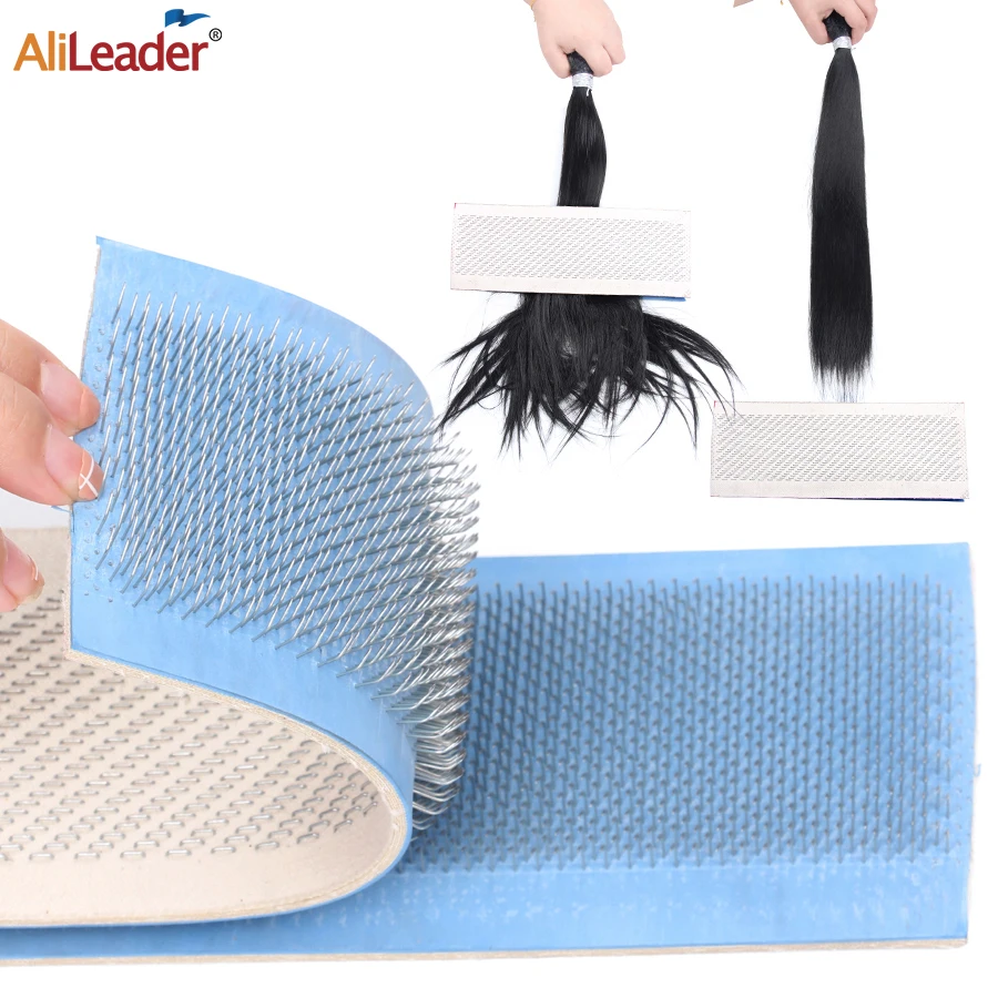 

Alileader Professional Hair Drawing Mat 24X9Cm Human Hair Holder Drawing Mat For Bulk Hair Extension Plate Straighten Hair Tool