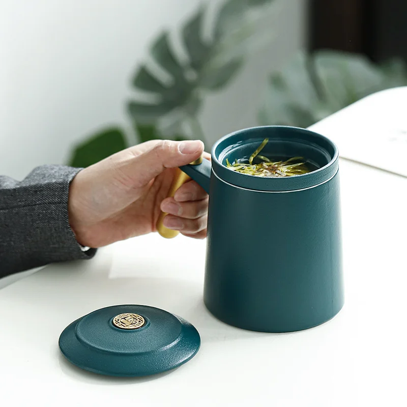 Керамика кружка &quotКитайский кун и рисунком кунг фу чайный сервиз фильтр для