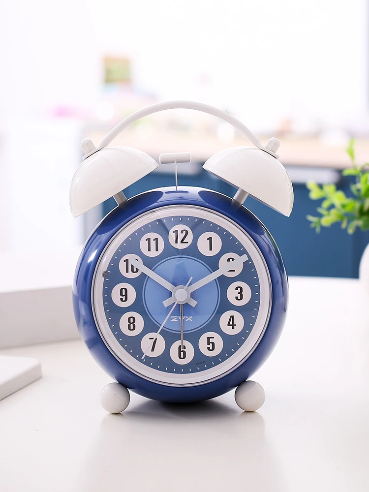 Будильник в скандинавском стиле ретро креативный металлический прикроватный