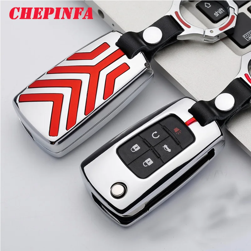 

Metal Car Key Shell Cover Case Keychain Key Holder ForBuick Chevrolet Cruze Aveo Trax Opel Vauxhall J Mokka Encore Astra Corsa M