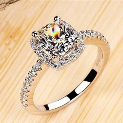 silver Модное винтажное Перидот позолоченное кольцо с драгоценными камнями для женщин и мужчин свадебное украшение для пальцев ювелирные изделия аксессуары Размер 6-10 - Цвет основного камня: silver