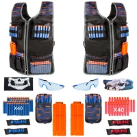 outdoors battle game zipper armor suit for nerf gun game equipment foam bullet clips relief darts magazine for nerf accessories