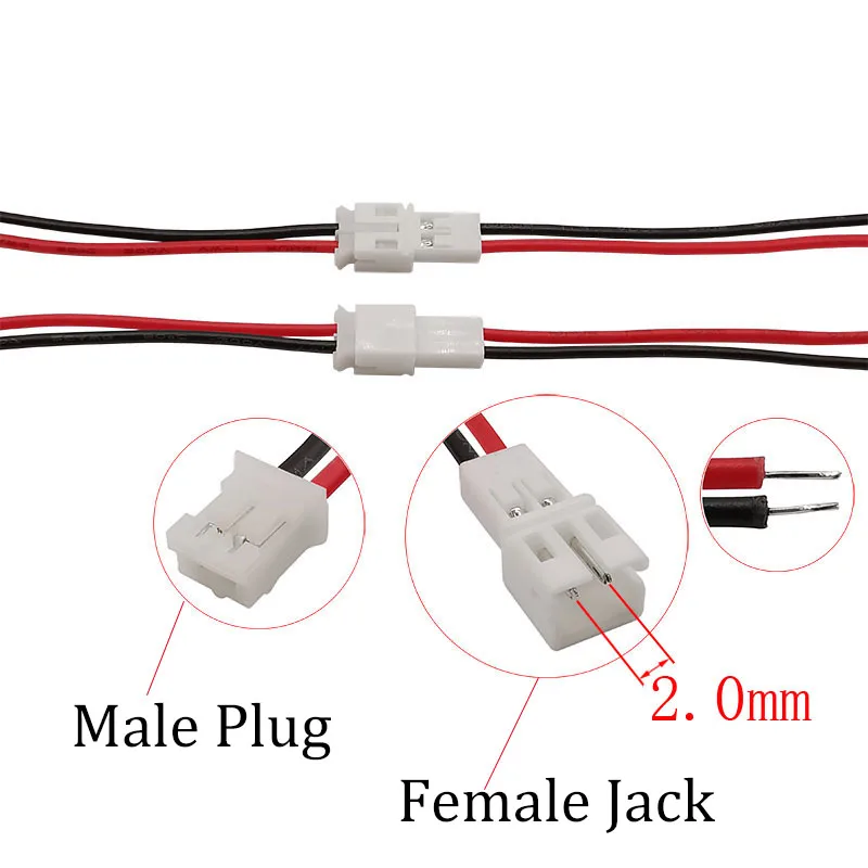 5 пар Штекерный разъем JST 26AWG PH2.0mm XH2.54mm сделай сам электрические клеммы кабельный