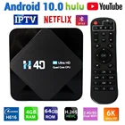 Приставка Смарт-ТВ, Android 10, 2,4G, 5 ГГц, Wi-Fi, Bluetooth, 4 + 3264 ГБ, 6K 3D, 1080P