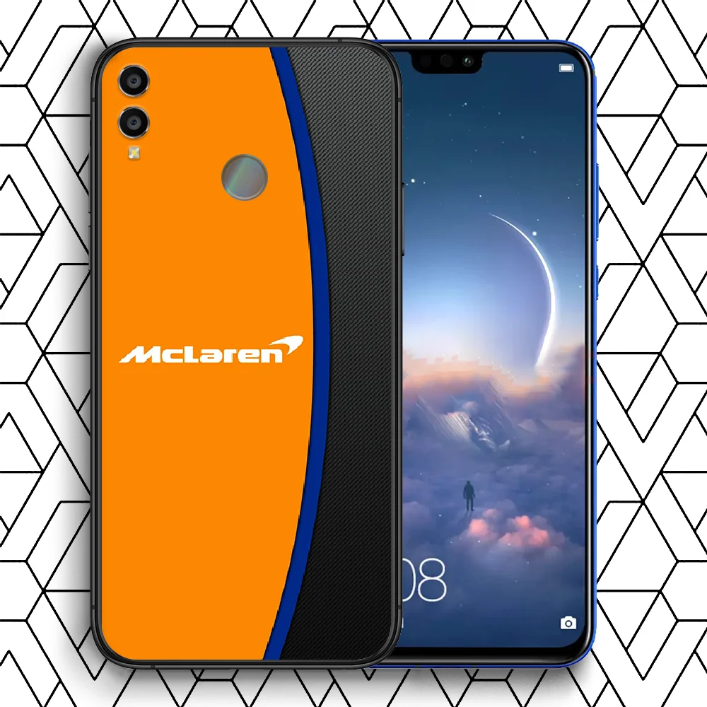 

McLaren Car Logo Phone Case Cover Hull For HUAWEI Honor 7a 8s 8a 8x 9 9x 10 20 i Lite Pro black Shell Fashion Back Silicone Cell