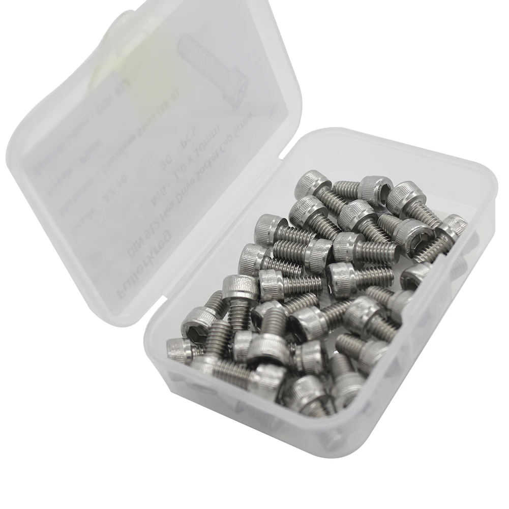 M3 A2 Stainless Steel Bolt DIN912 Hexagon Hex Socket Head Cap Allen Screw