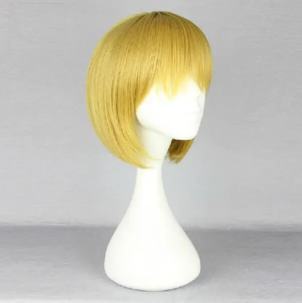 30 см аниме парик атака на Титанов Armin Arlart Косплей золотой парик| |