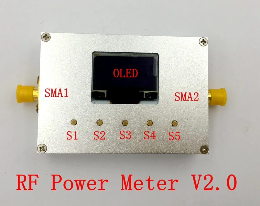 10GHz 100 KHz-10000 MHz OLED радиочастотный измеритель мощности-60~ 0dBm смягчающее оборудование RF значение затухания
