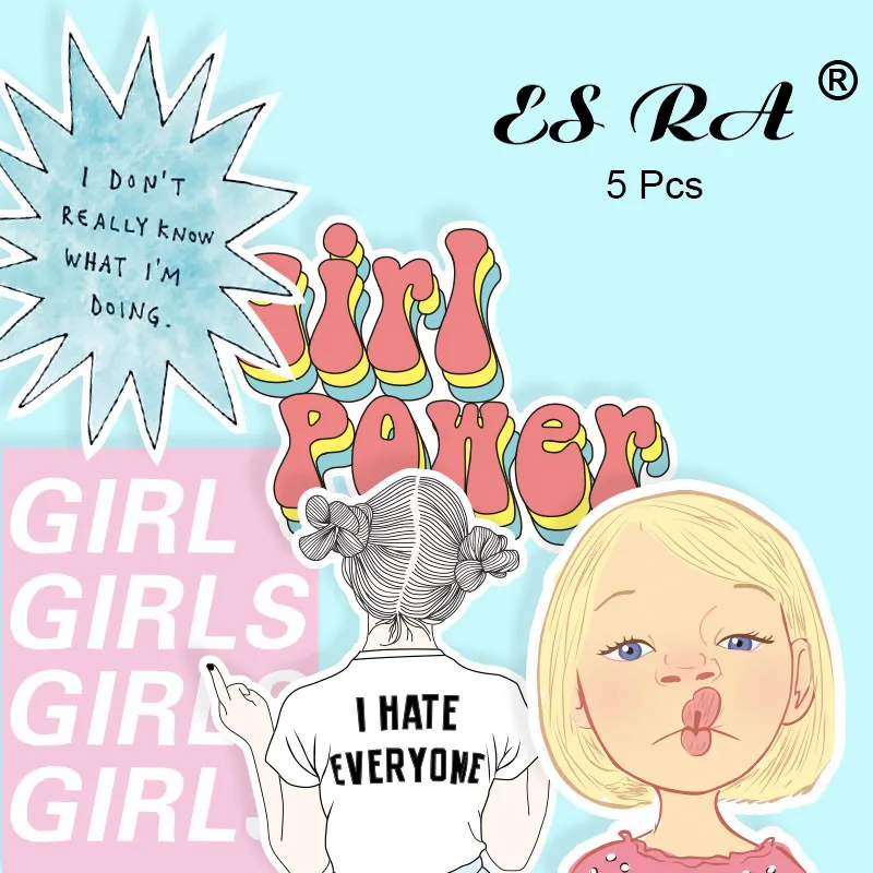 5 шт./компл. наклейка INS Lovely Girl Lugguage наклейки домашнего декора для ноутбука