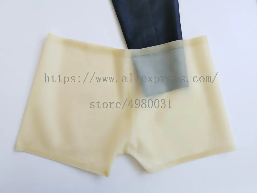 

Support custom tailored men's sexy Fetish latex shorts made of 0.3mm thickness natural & real latex