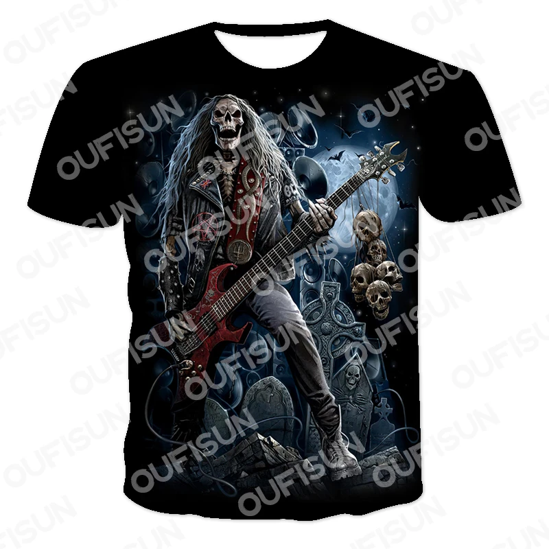 

Summer Terror Joker Punk Style Children's Clothing O-Neck Oversize 3D Print T-shirt Fashion Hip Hop Girls Boys Short Sleeve Tops