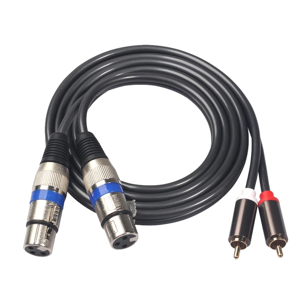

2 шт., Удлинительный кабель-переходник с RCA на XLR Jack