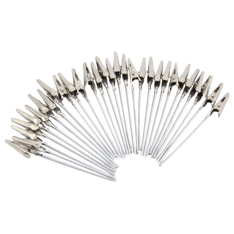 Металлическая проволока аллигатора новый зажим с длинным хвостом 3 8 дюйма 50