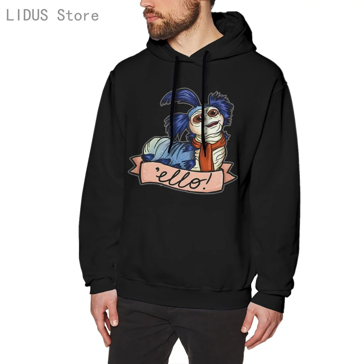 

Ello - Labyrinth Worm Hoodie Sweatshirts Harajuku Creativity Streetwear Hoodies