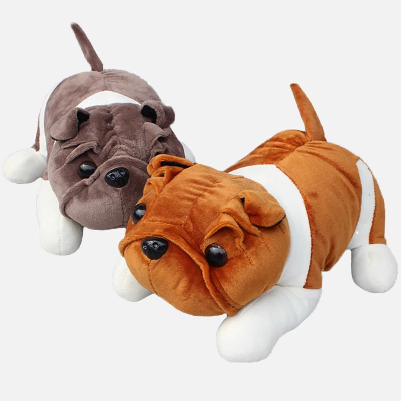 Фото Новая милая плюшевая игрушка shar pei для собак 20 см кукла мопс подушка с набивным