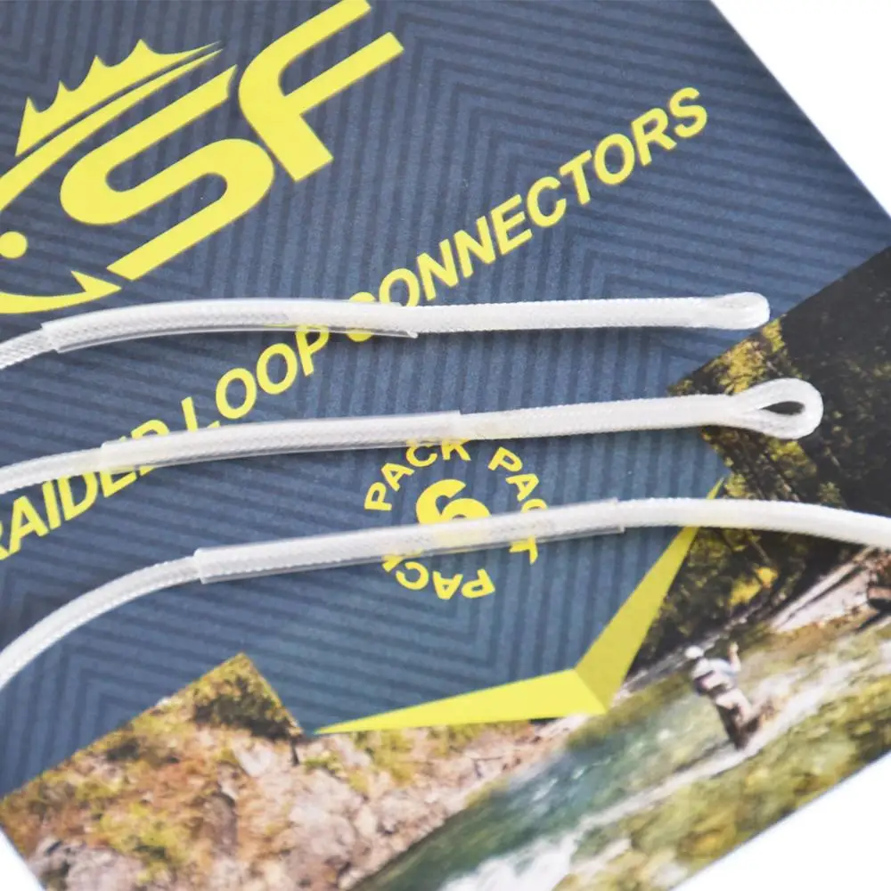 Рыболовная леска плетеная петля коннектор 50 фунтов 15 см 6 шт.|braided loop|fishing leaderbraided
