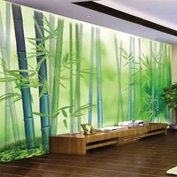 custom mural wallpaper 3d stereo bamboo forest nature landscape wall painting living room tv bedroom home decor papel de parede