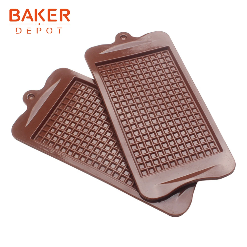 Силиконовая форма для шоколадных тарелок конфеты шоколадные кусочки вафельное