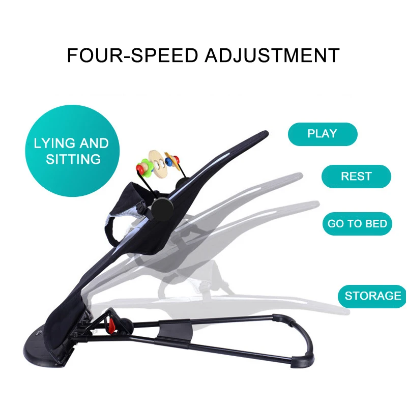 

Baby Rocking Chair Child Cradle Bed Baby Artifact Newborn Comfort Chair Baby Recliner Baby Sleep Bed Music Baby Chair Bed Coax