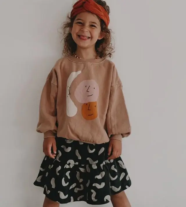 Детская юбка для девочек bobo новинка осень-зима 2021 хлопковая Повседневная модная