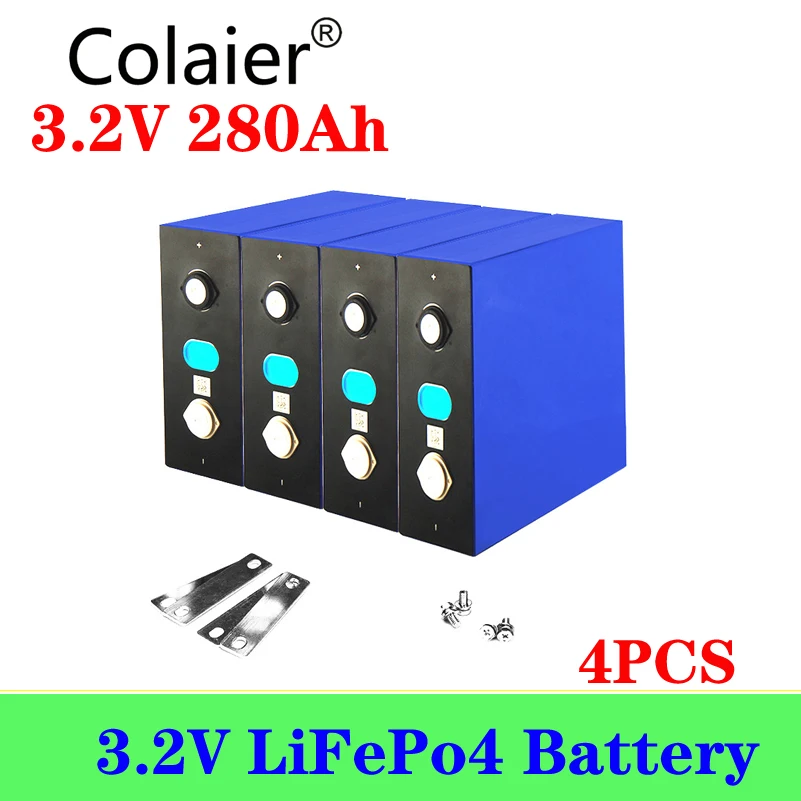 

4 шт., аккумуляторные батареи Colaier 3,2 в, а/ч, 12 В, а/ч