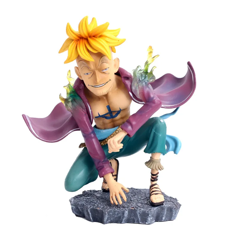 

One Piece GK Marco The Phoenix Q Version Anime Action Figure Model 13cm PVC Statue Collection Toys Desktop Decoration Figma