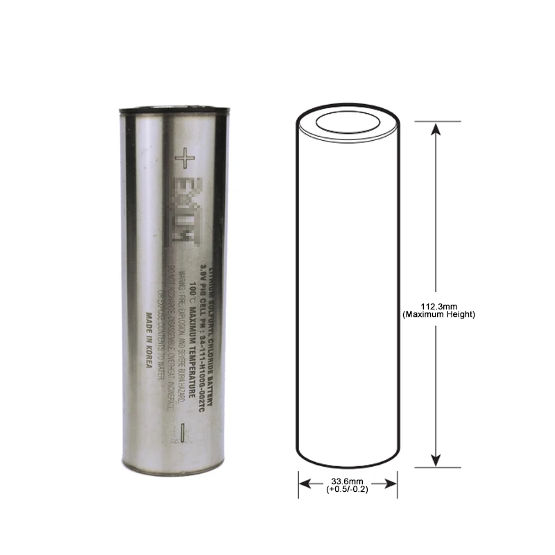 

SC-DD01 Oilfield Exploration Battery High temperature Resistance 34-111-H100G-002TC DD 3.9V Lithium Battery for EXIUM