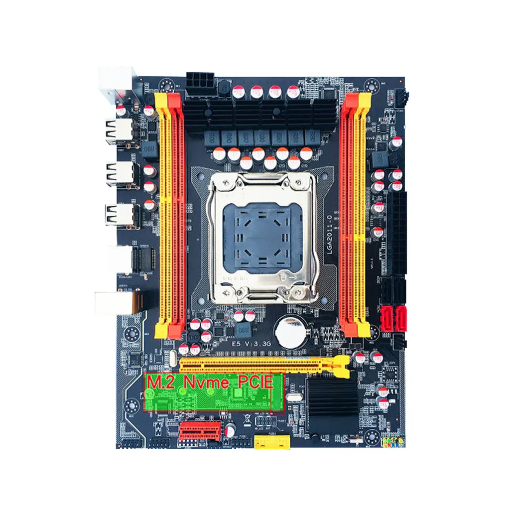 

X79 Chipset Motherboard LGA2011 4x 16G DDR3 REG ECC RAM Memory For Xeon E5 V2 2690 Processor X79 V2.72A Mainboard