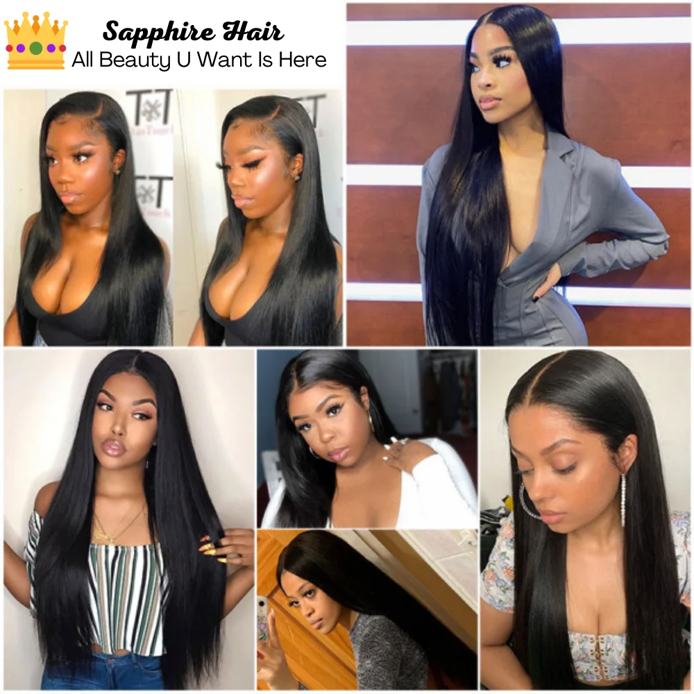 

13X6 HD Lace Front Human Hair Wig Full Lace Wig 34 inches Long Human Hair Wigs Plucked Baby Hair Glueless 360 Lace Frontal Wigs