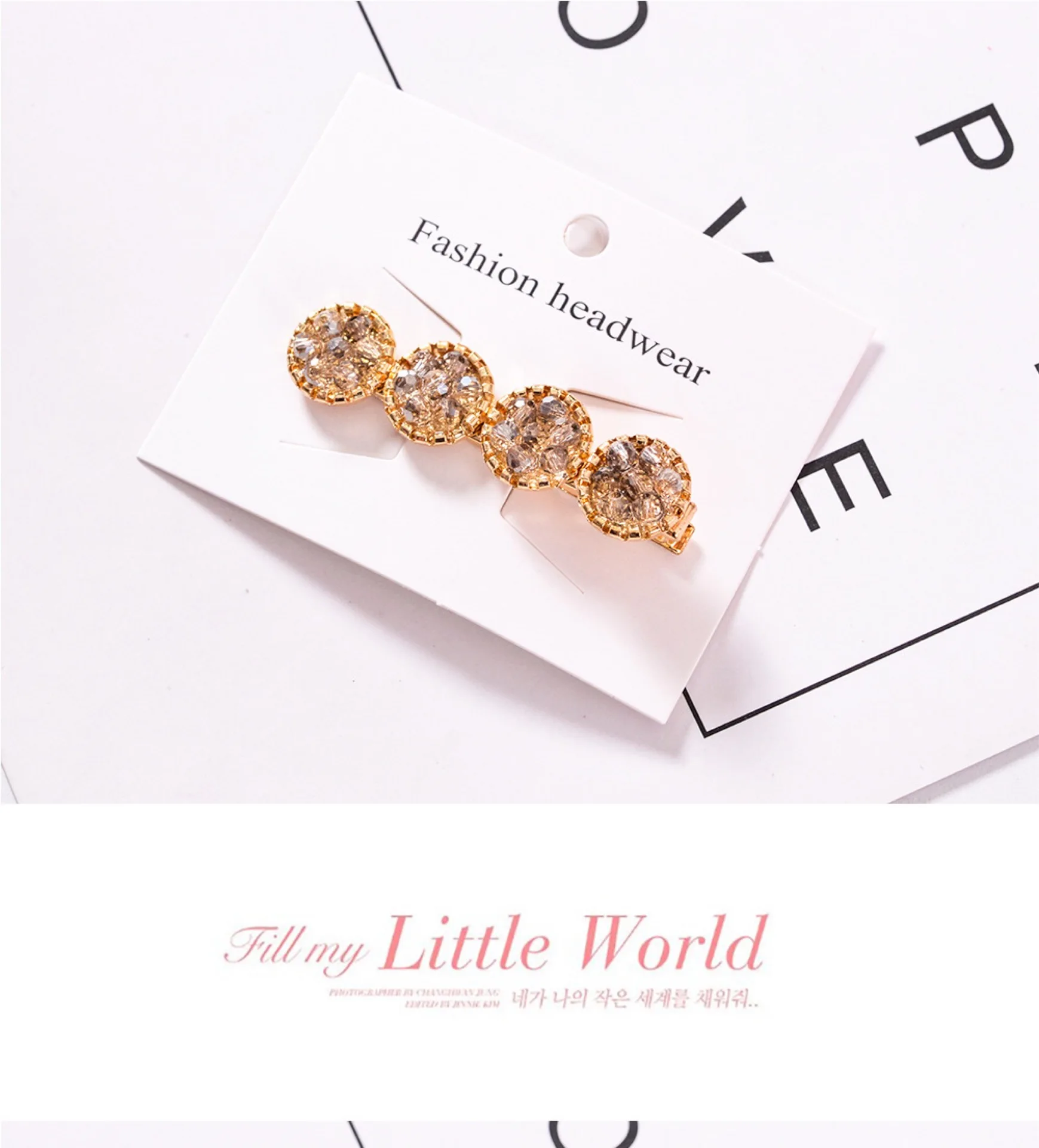 1 шт. модные корейские хрустальные стразы заколки для волос девочек