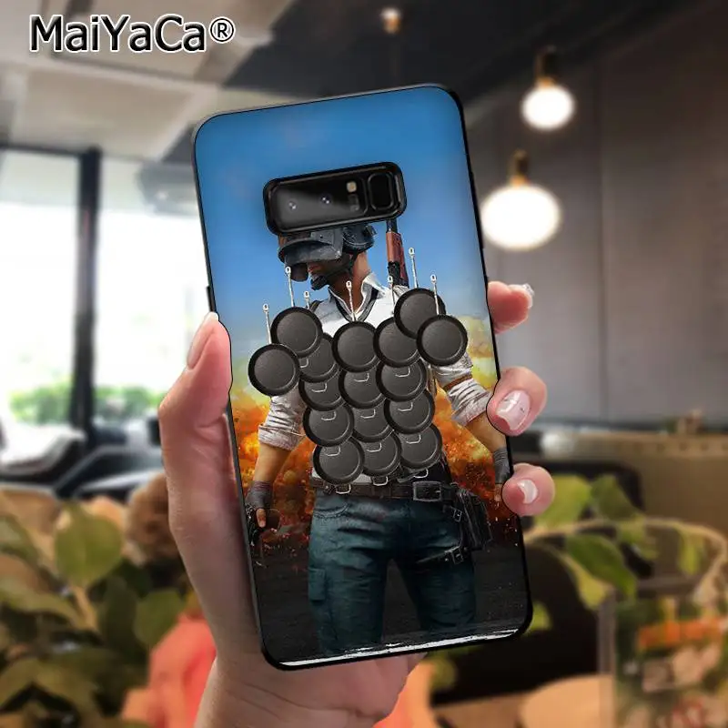 Мягкий чехол для телефона MaiYaCa pubg Samsung Note 3 4 5 7 8 9 galaxy A50 A70 J7 2018|Бамперы| |