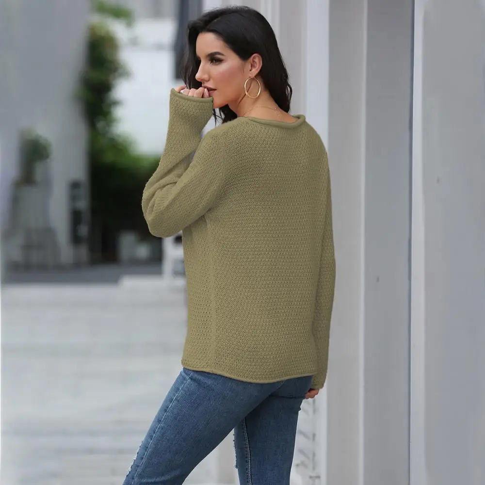 Женские сексуальные свитера Новое поступление вязаный высококачественный