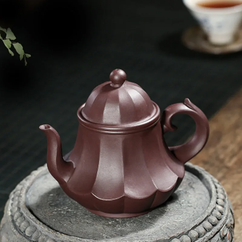 Yixing знаменитый аутентичный фиолетовый песок чистый ручной работы руда старая