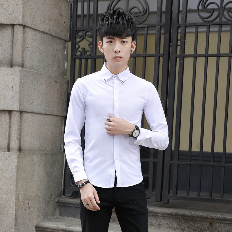 Рабочие мужские Яркие Рубашки Рубашка с длинными рукавами Мужская британская