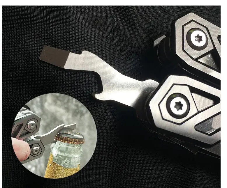 Универсальный выживания EDC 3cr13 нержавеющей многоцелевые кусачки открытый многофункциональный комбинированный инструмент плоскогубцы складной нож и плоскогубцы