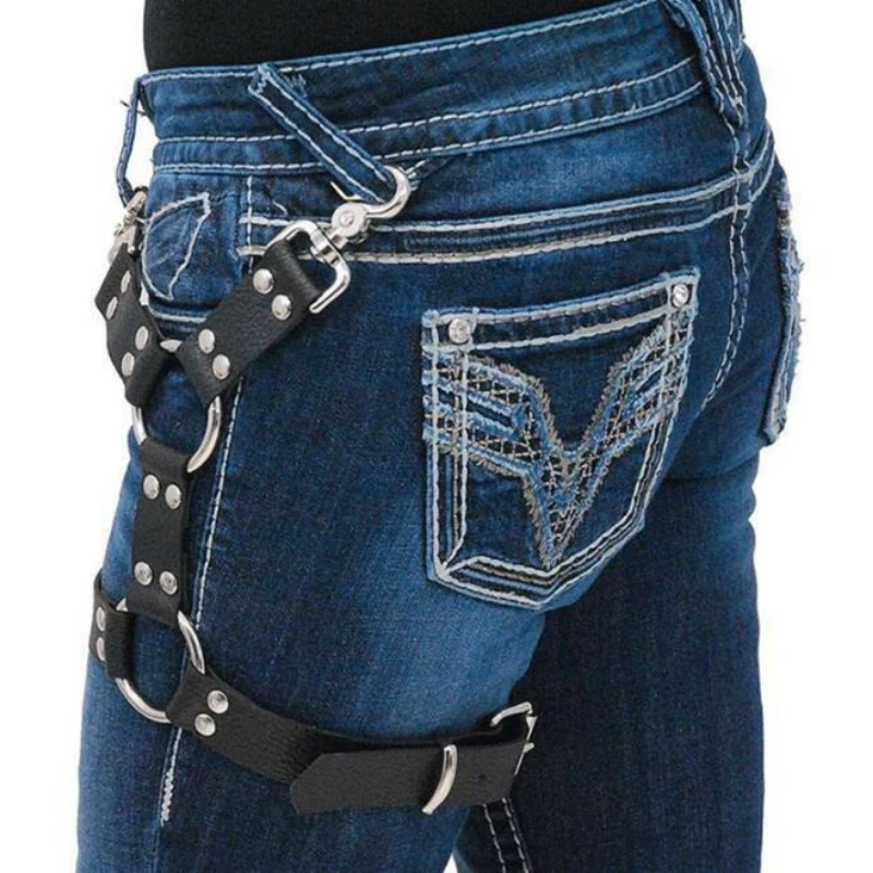 Новый пояса для мужчин и женщин сапоги до бедра кожаные черные брюки чулок Нижнее