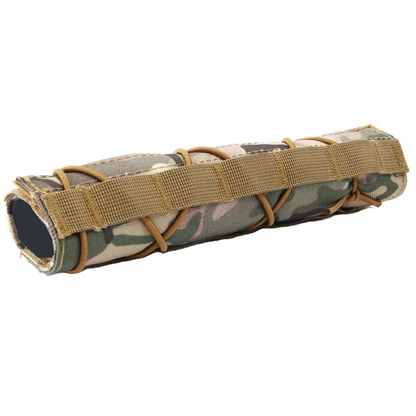 5 Color 22CM Tactical Muffler Protective Case Shooting Suppressor Nylon Silencer Protector Cover Airsoft Quick Release Pouch |