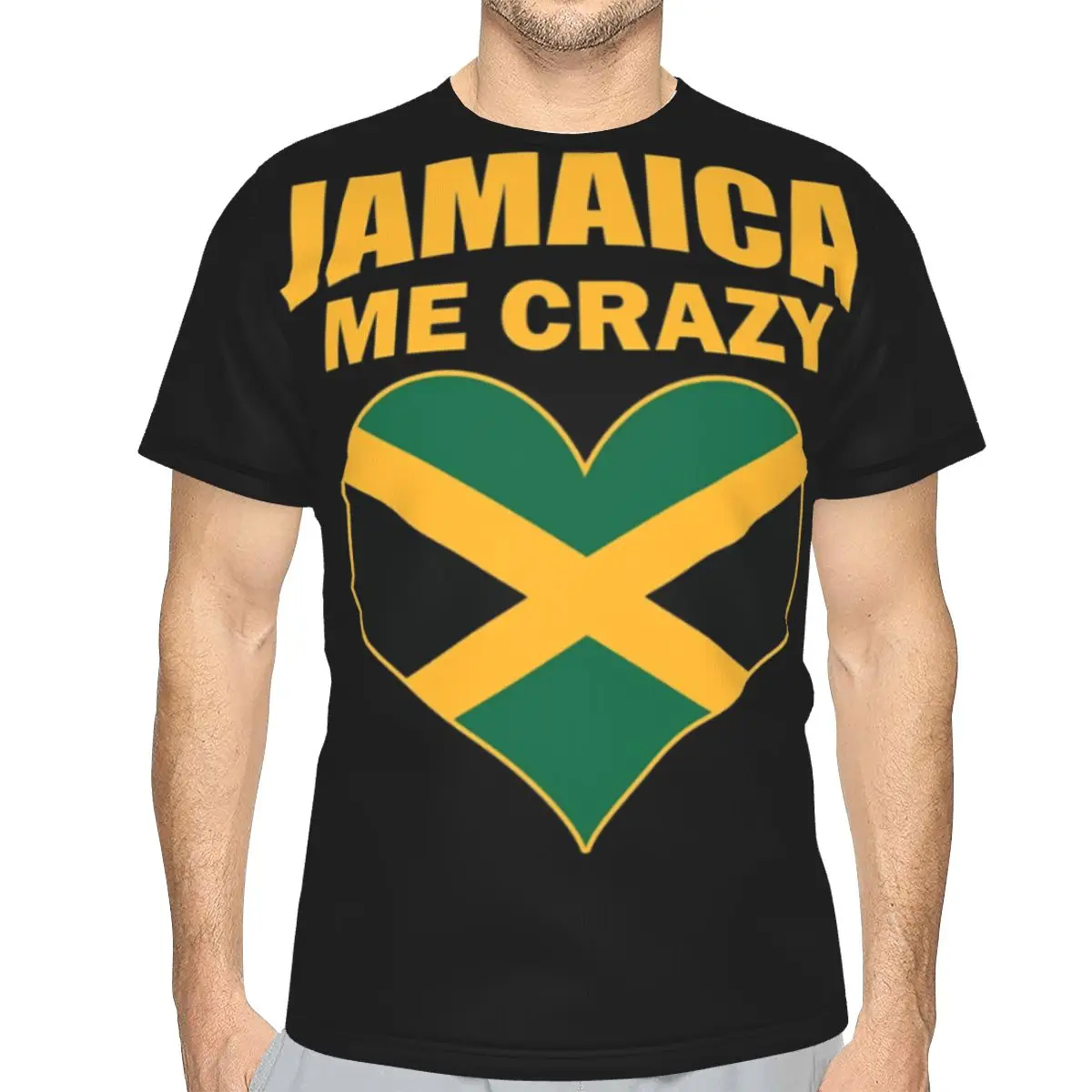 

Футболка мужская с надписью «Jamaican Me Crazy Jamaica»